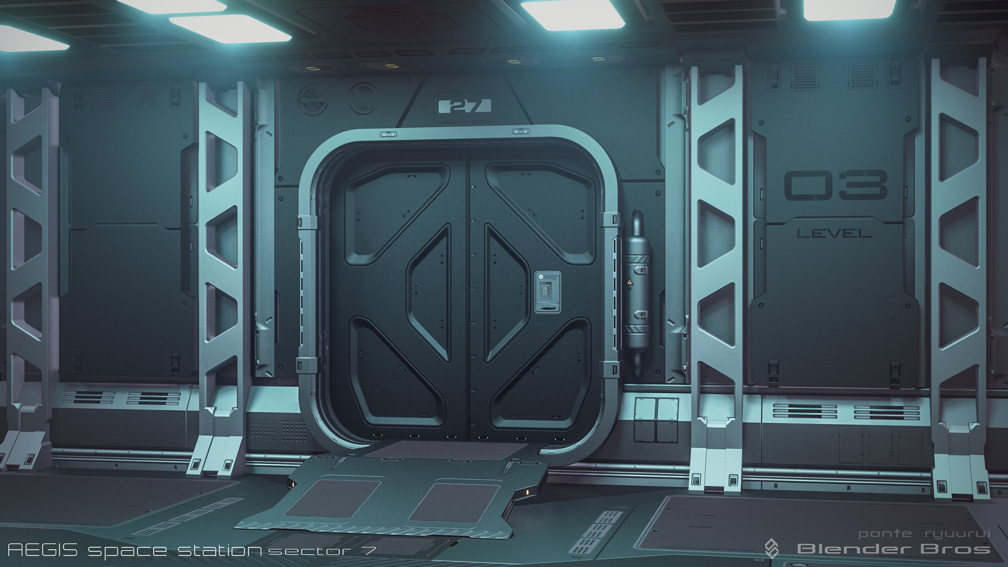 SciFi Door Blender Tutorial